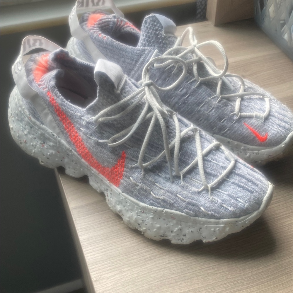 Nike Gray and Orange Sneakers